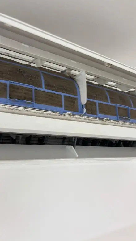 Unidad interior antes del mantenimiento