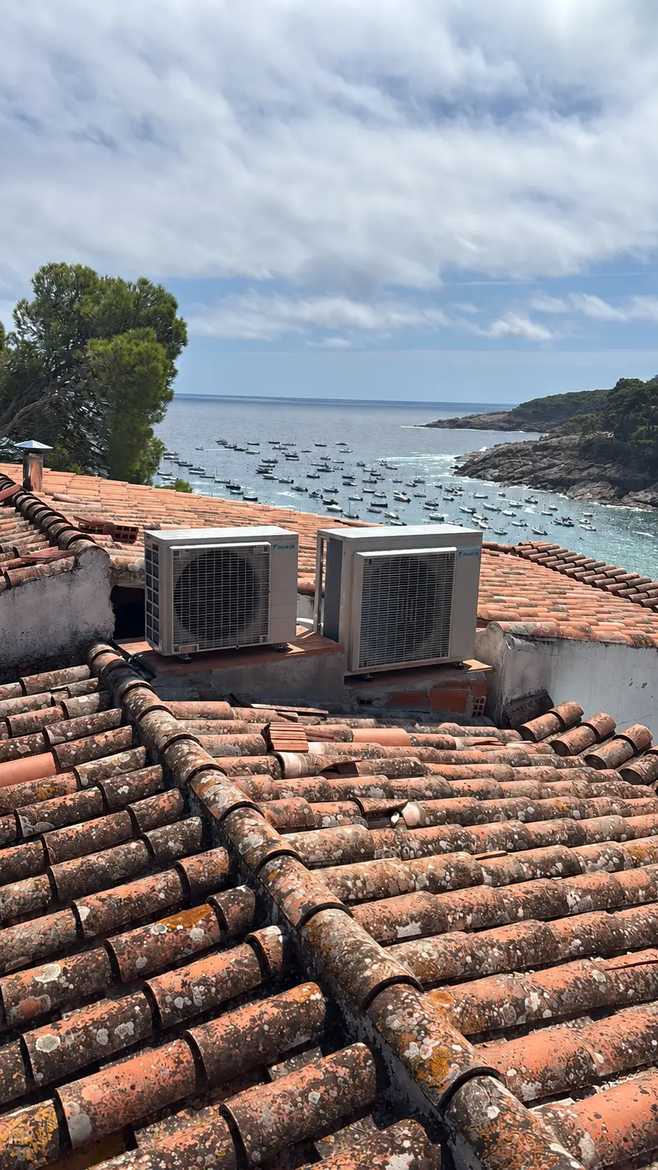 Instalación real de dos unidades exteriores de climatización en la Costa Brava