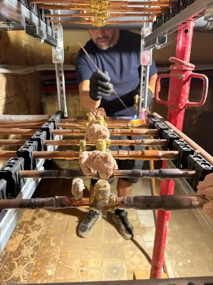 Soldadura frigorífica en una instalación por conductos