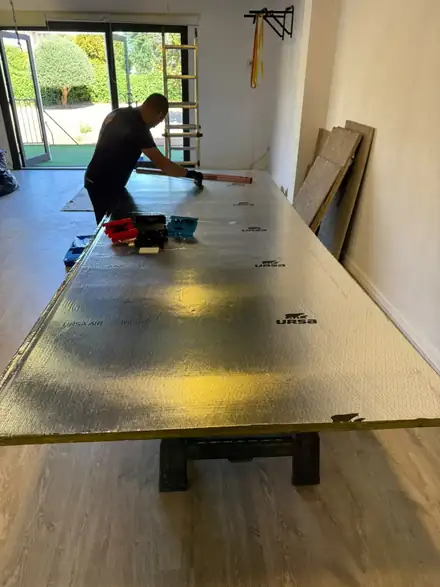 Preparación de paneles aislados para conductos