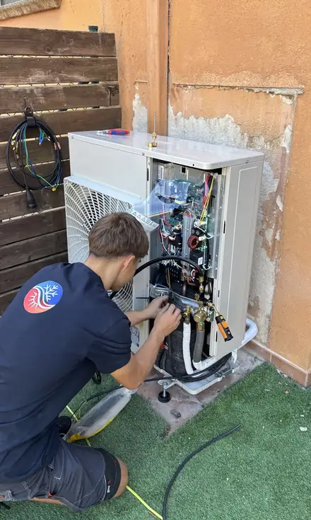 Conexión de una unidad exterior durante la instalación